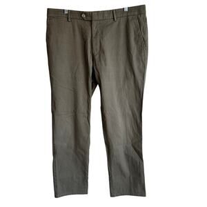Trevor Furbay Bespoke Mackay Slim Fit Chino Pant Pima Cotton Fatigue Green 38